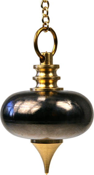 Pendule Architecte en métal et anthracite brillant