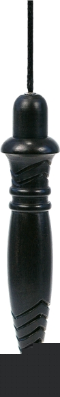 Pendule Thot Iroko teinté noir gravé plombé -22 Gr