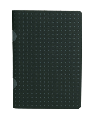 Paper-Oh - Noir sur Gris / Noir sur Gris - B7 - Quadrillé