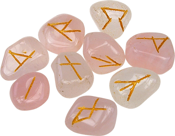 Runes en Quartz Rose