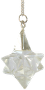 Pendule Merkaba en Cristal de Roche