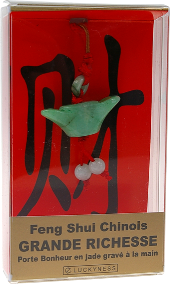 Porte-bonheur Feng-shui Jade Grande richesse