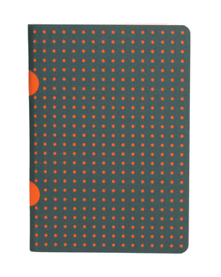 Paper-Oh - Gris sur Orange / Gris sur Orange - B7 - Ligné