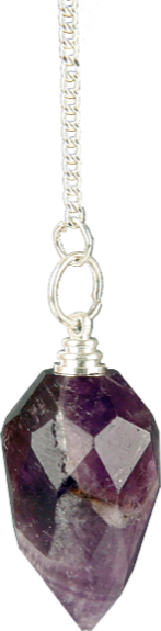Pendule Goutte à Facettes en Améthyste