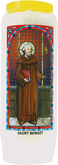 Neuvaine vitrail : Saint Benoît