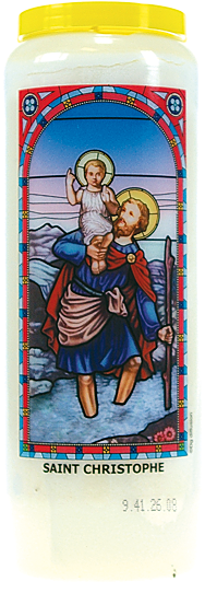 [3660341248737] Neuvaine vitrail : Saint Christophe