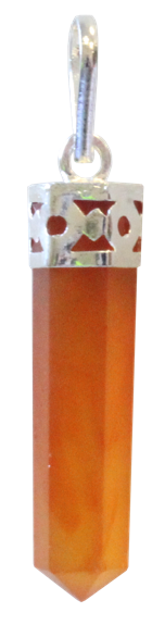 [3660341257883] Pendentif Cornaline chauffée Pointe