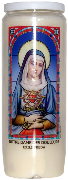 Neuvaine vitrail : Notre Dame des douleurs - Exili Freda