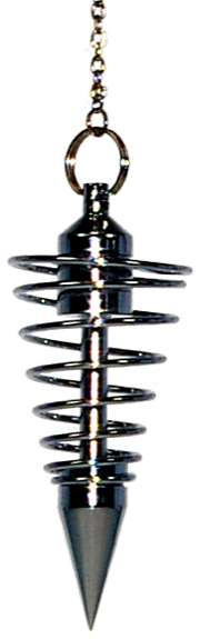 Pendule Spirale Chromé Grand Modèle