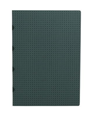 Paper-Oh - Gris sur Noir / Gris sur Noir - A4 - Ligné