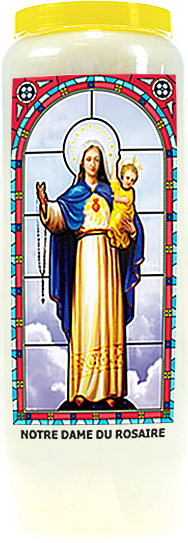 Neuvaine vitrail : Notre Dame du Rosaire