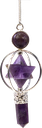 Pendule Merkaba 3 Pierres en Améthyste