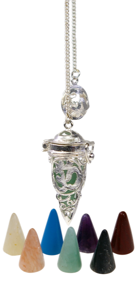 Pendule Cage Om avec 7 Pierres Interchangeables