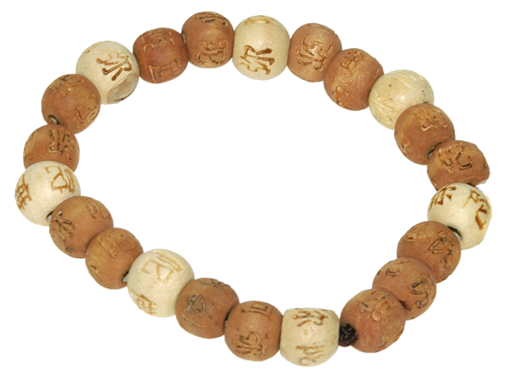 Lucky Karma Bois - Bracelet bois naturel / marron