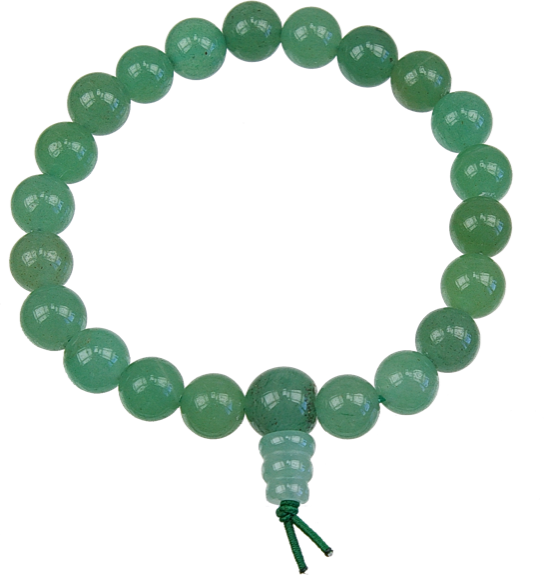 Bracelet mala tibétain - Aventurine verte