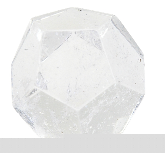 Dodécaèdre - Cristal de roche - 2 cm