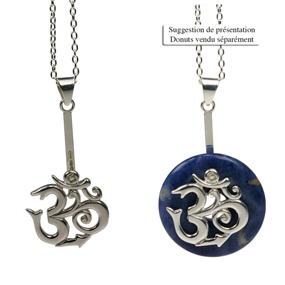 Porte-donut métal argenté - Om