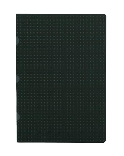 Paper-Oh - Noir sur Gris / Noir sur Gris - A5 - Quadrillé