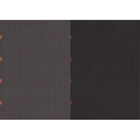 Paper-Oh - Noir sur Rouge / Gris sur Orange - A4 - Quadrillé