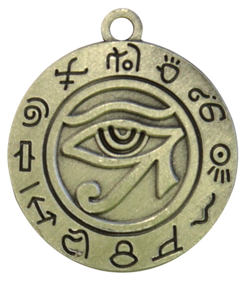 Pendentif Argenté Rond - Oeil d' Horus
