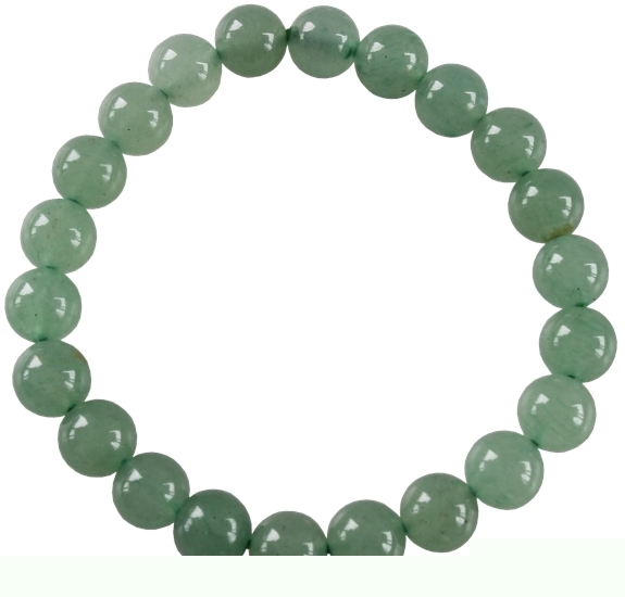 Bracelet Aventurine Verte Perles rondes 8 mm