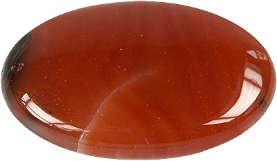 Galet Cornaline  Chauffée - Pièce de 3 x 4.5 cm