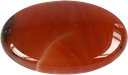 Galet Cornaline  Chauffée - Pièce de 3 x 4.5 cm