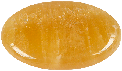Galet Calcite Orange - Pièce de 3 x 4.5 cm