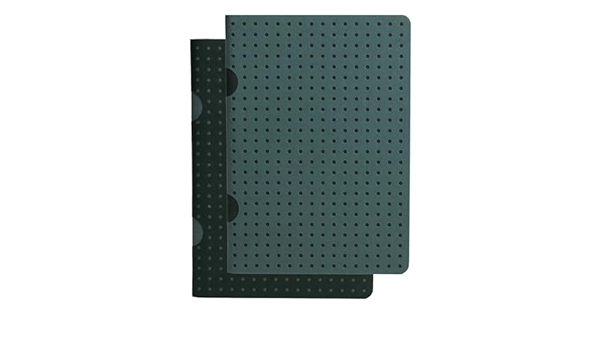 Paper-Oh - Noir sur Gris / Gris sur Noir - B7 - Quadrillé