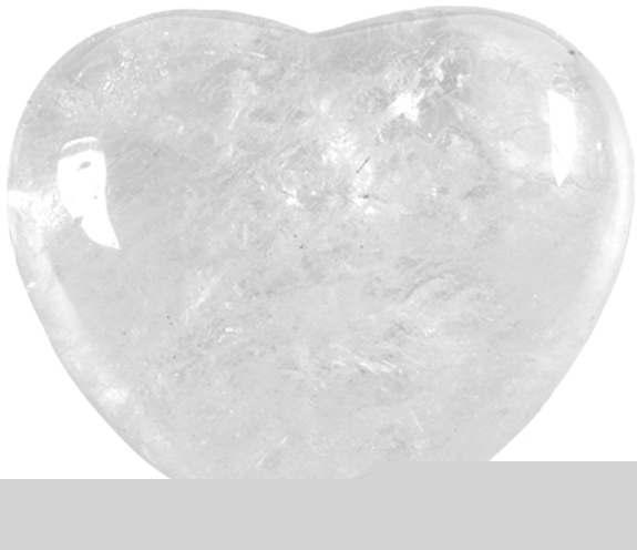 Cœur Cristal de Roche 4,5 cm