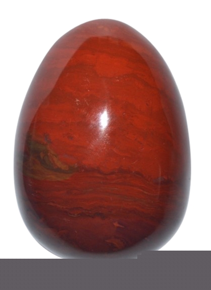 Oeuf Jaspe Rouge - Pièce de 30 x 45 mm