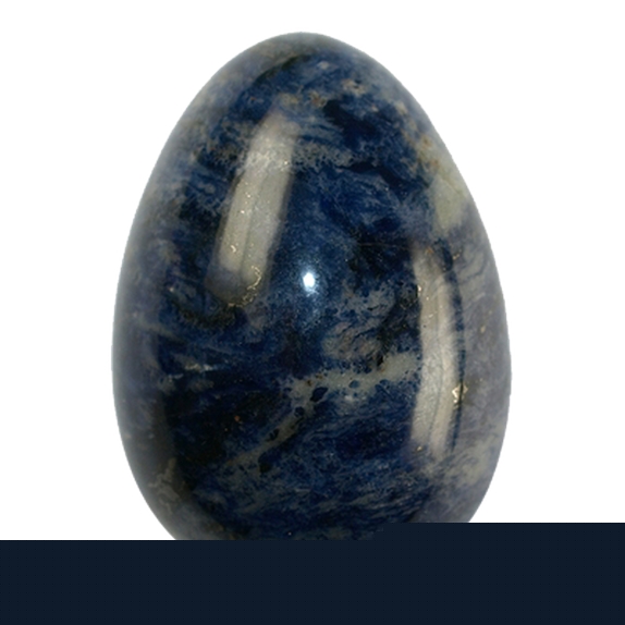 Oeuf Sodalite - Pièce de 30 x 45 mm