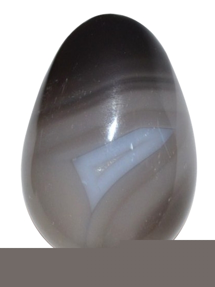 Oeuf Agate rubanée - Pièce de 30 x 45 mm