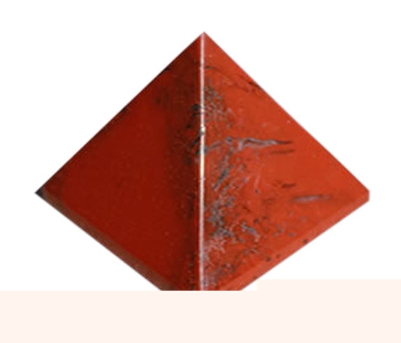 Pyramide Jaspe Rouge - Pièce 30 mm