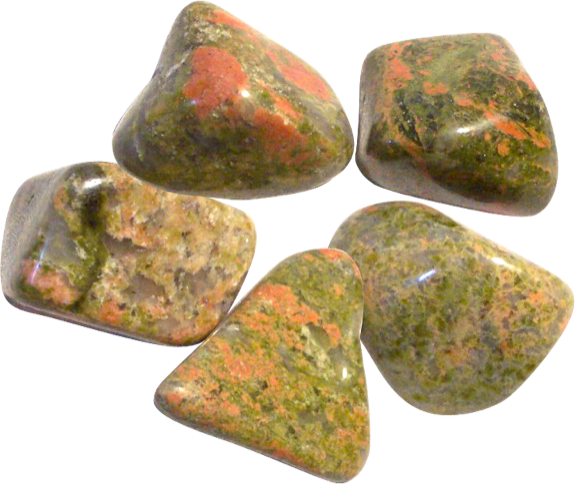 Pierres Roulées - Unakite - Sachet 500 grs