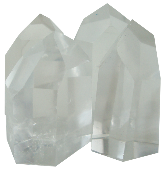 Petites pointes polies Cristal de Roche - Sachet 500 grs.