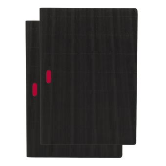 Paper-Oh - Noir / Noir - A5 - Ligné