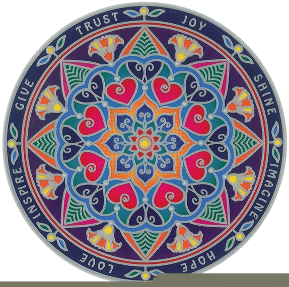 Autocollant attrape-soleil - Mandala 1