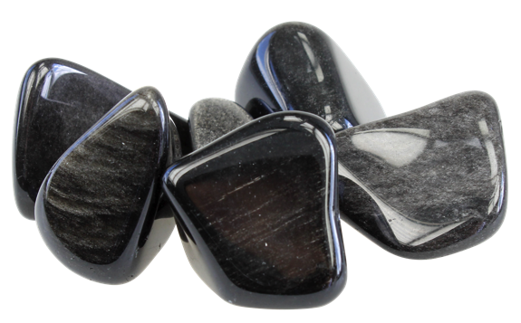 Pierres Roulées - Obsidienne Argentée - Sachet 500 grs