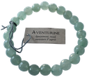Bracelet Aventurine Verte Perles rondes facettées