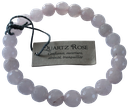 Bracelet Quartz Rose Perles rondes facettées