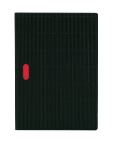 Paper-Oh - Noir / Noir - A5 - Quadrillé