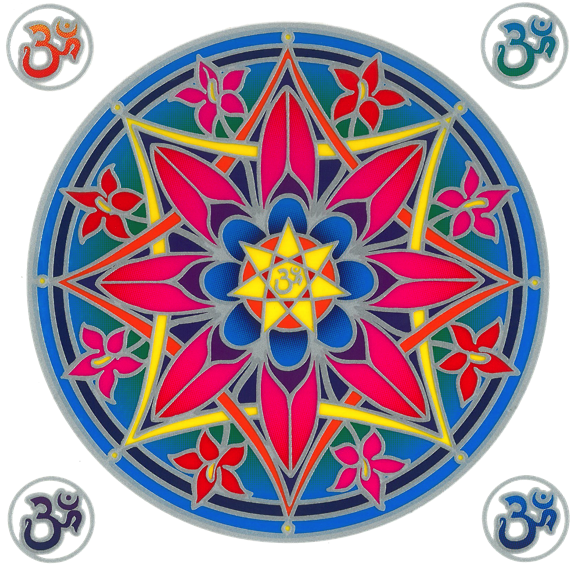 Autocollant attrape-soleil - Fleur Om