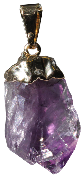 Pendentif Améthyste Pointe brute