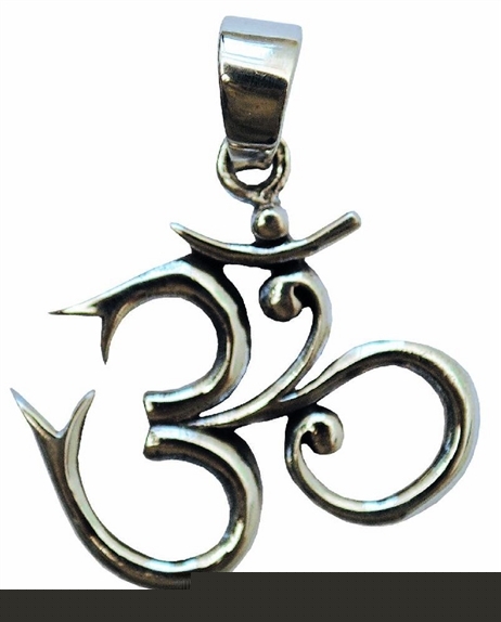 Médaille Om - argent 925 - 2,5 cm