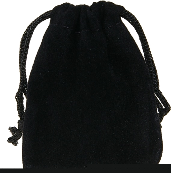 Sachet suédine noir PM