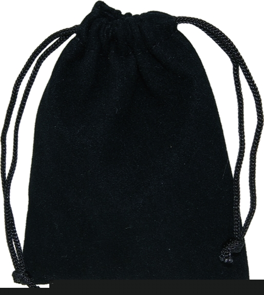 Sachet suédine noir GM