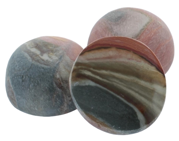Galet Jaspe Polychrome 1 Face Polie