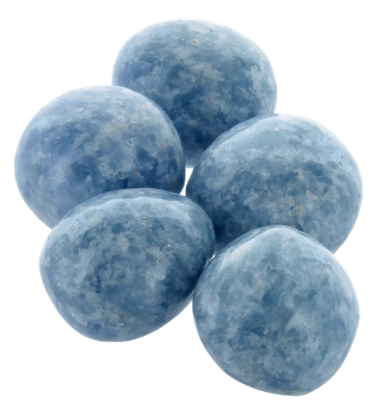 Pierres Roulées - Calcite Bleue - 500 grs