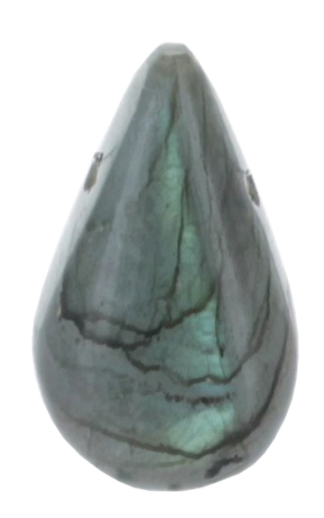 Pendentif Goutte Pierre Percée - Labradorite
